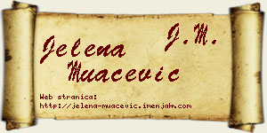 Jelena Muačević vizit kartica